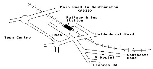 Bournemouth Backpackers Hostel Map